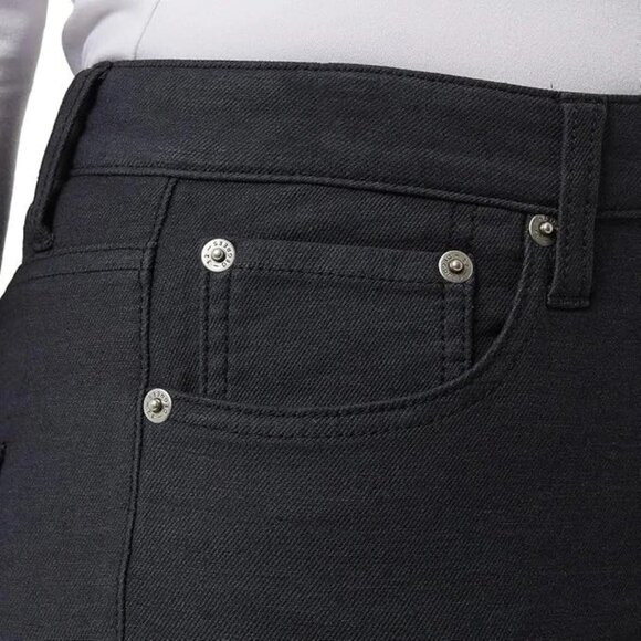 32 Degrees Women's Size M Black Mid-Rise Straight Leg Stretch Jean Pull on N0159 - Picture 4 of 13